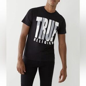 True Religion Mens Large Shirt - SS TR Shadow Horseshoe Logo